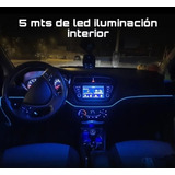 Tira De Iluminación Interior Para Auto 5 Mts De Tira Led