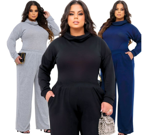 Conjunto Feminino Plus Size Elegante Linha Premium Luxo