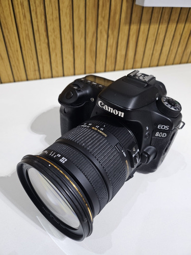 Kit Câmera Cânon 80d Com Lente Sigma 17-50mm