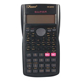  Calculadora Cientifica C/ Tapa Kenko Kk-82ms-10-12 Digitos Color Negro