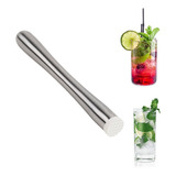 Muddler Macerador Mortero Machacador Cocteleria Mojito Bar Color Acero Inoxidable