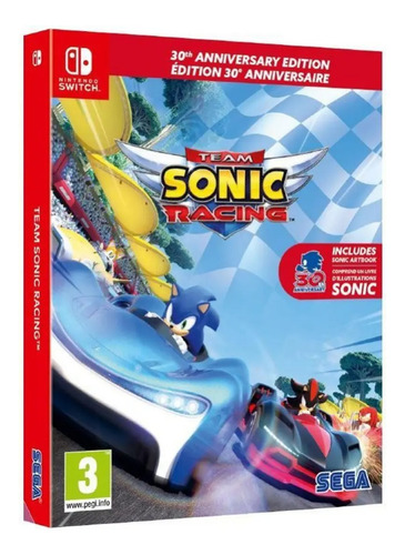 Team Sonic Racing 30 Anniversary Eur  With Art Book Switch