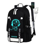 Mochila Luminosa Para Hombre Para Estudiantes De Secundaria