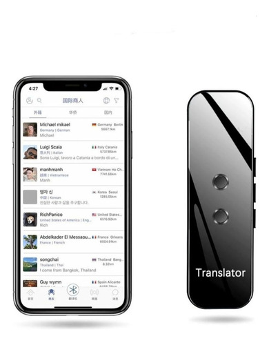 Tradutor De Voz Simultâneo Inteligente G6 Mais De 70 Idioma