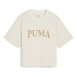 Polera Puma Puma Squad Graphic Tee Cafe Mujer