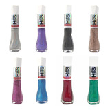 Kit Esmalte Hits Holográfico Gel 8 Cores Premium 5free