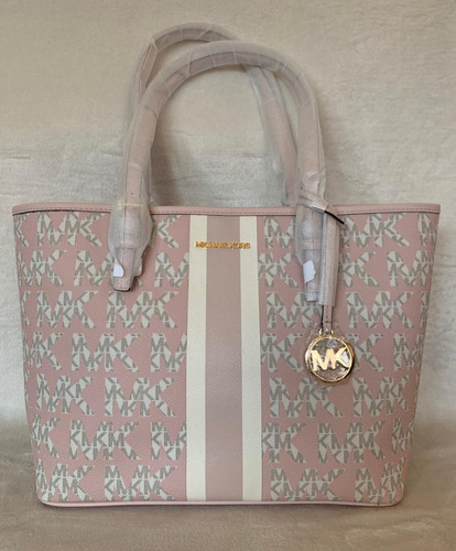 Bolsa Michael Kors Jet Set Travel Tote Rosa Monogram