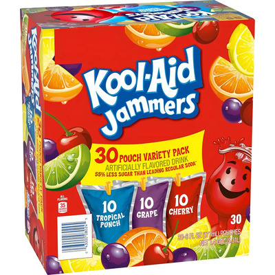 Kool-aid Jammers Tropical Punch, Cereza Y Uva 30 Unidades | Envío gratis
