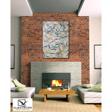 Quadro Decorativo - Folhas Art Abstrata Colorida Sala Quarto