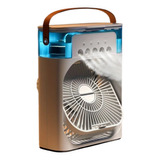 Mini Ventilador Portatil Umidificador Ar Condicionado Led
