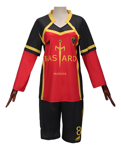 Disfraz De Cosplay De La Prisión Bastarda Munchen,rojo Azul