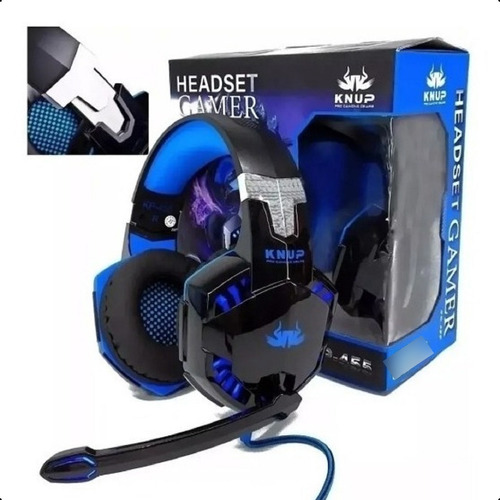 Fone Headset Gamer Usb Cel Pc Xbox One Ps4 Led Hedset Game 