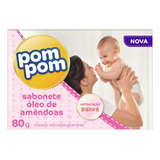 Pom Pom  Óleo De Amêndoas Sabão Em Barra De 80 G