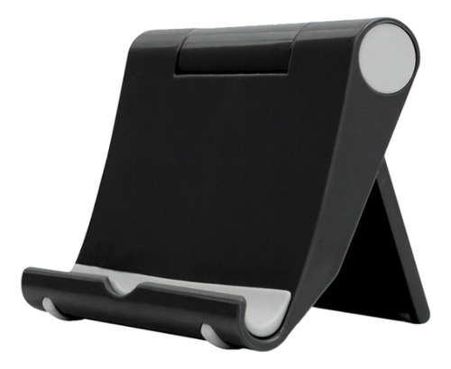 Soporte De Escritorio Plegable De Plástico Para Teléfono Celular Y Tableta, Color Negro