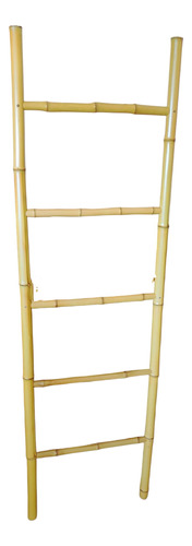 Perchero Escalera De Bambú Natural Artesanal Macetero 140 Cm