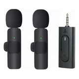 Dos Microfonos Parlante Solapa Inalambricos Receptor 3.5mm