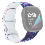 Para Correa De Reloj De Impresión Fitbit Versa 3