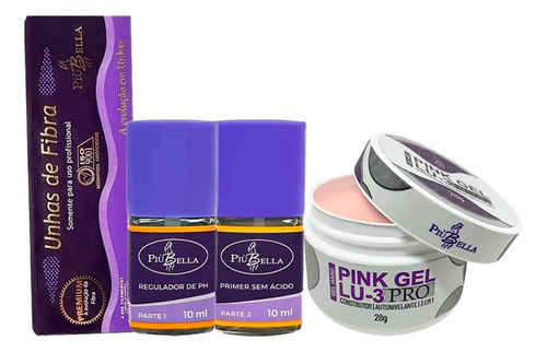 Gel Pink Lançamento Primer Regulador Fibra De Vidro Piubella