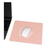 Mousepad 25x20cm Couro Sintético Slim Impermeável Gamer Cor Rosa