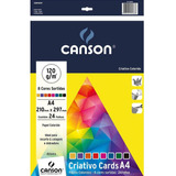 Bloco Criativo Cards A4 24 Folhas Colorido 120g - Canson