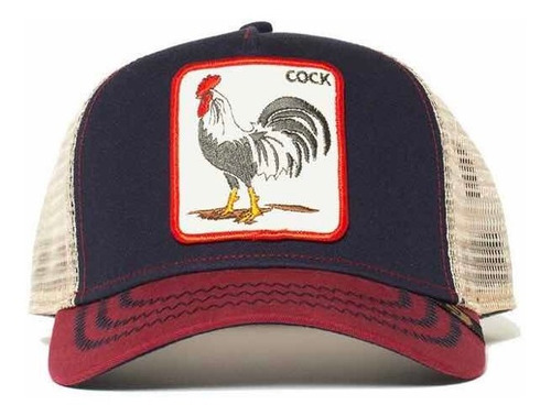 Gorra Goorin Bros Cock (gallo). Vino/azul. 100% Original