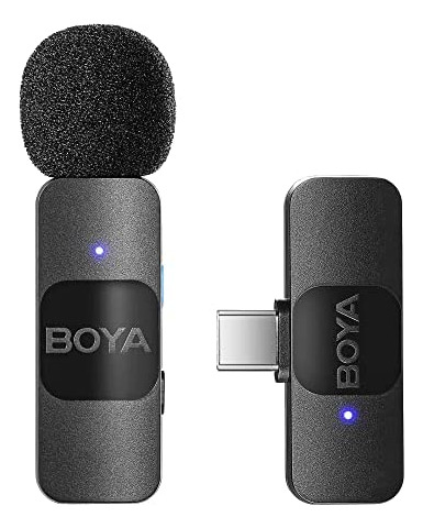 Boya By-v10 Micrófono Inalámbrico Lavalier Para Android Usb