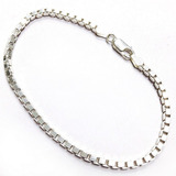 Pulsera Veneciana Gruesa Plata 925 19cm Hombre Mujer Ps 109