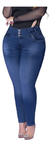 Pantalón Colombiano Ciclón Jeans Tallas Extras Curvy V2