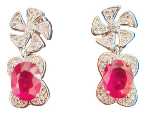 Aretes De Rubies Naturales  Ng52