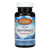 Carlson Labs Super Omega 3 Gems, 1200 Mg, 50 Softgels Sabor Sin Sabor