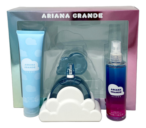 Ariana Grande Cloud Set De 3 Pz Con Body Mist Para Mujer
