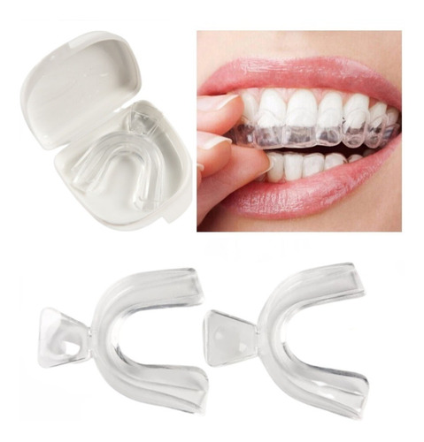 4 Guarda Dental Moldeable Rechinar Dientes Ronquido + 1 Caja