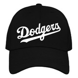 Gorra Negra Dodgers Los Angeles Acrilico Beisbol Ajustable