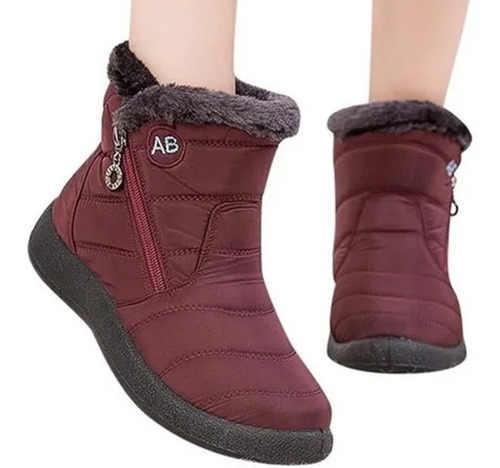 Botas De Nieve Cálidas Para Mujer Impermeables Para Invierno