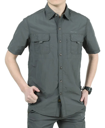 Camisa Militar De Manga Corta Para Hombre, Camisa Táctica Pa