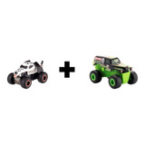 Kit 2 Carros - Dalmata E Grave Digger Monster Jam Mc Donalds