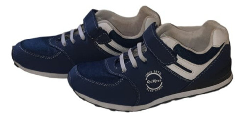 Zapatillas Urbana Kickers Azul Con Blanco