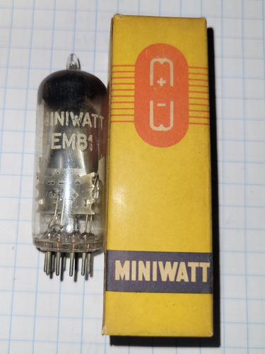 Válvula Em81 Olho Mágico Philips Miniwatt Para Rádio Antigo 