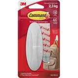 Gancho Command Adesivo Branco Grande Suporta Até 2,3kg 3m