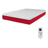 Colchão  King 1,93x2,03 Massageador - Compact Cor Vermelho