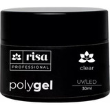 Poligel Risa Lançamento Pote 30g Riza Polygel Clear