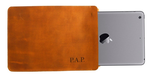 Funda Case Porta Tablet iPad Cuero Personalizado