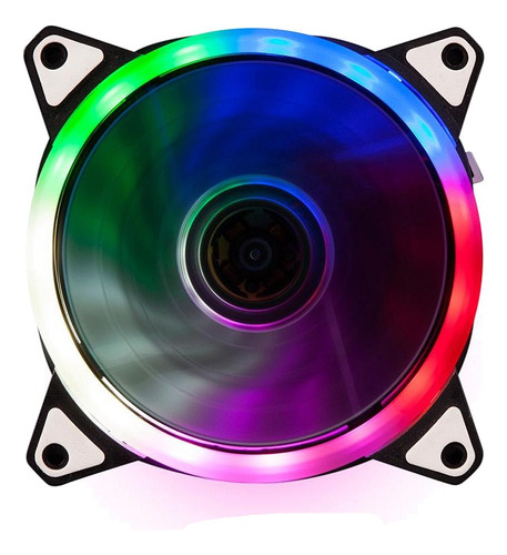 Fan Cooler Anillo 12cm Leds Rgb Netmak Ring 1200 Rpm