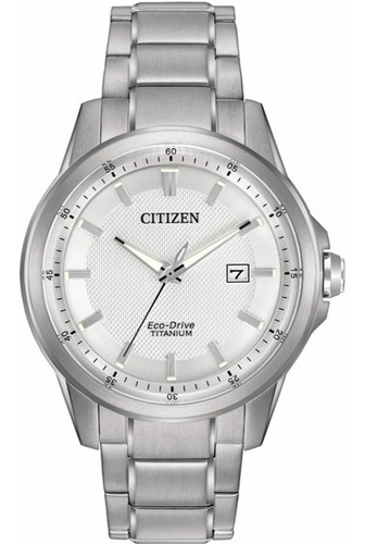 Reloj Citizen 60804 Aw1490-50a Hombre Ecodrive Titanio Color Del Fondo Blanco 60804