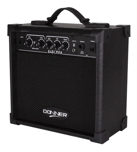 Cubo Amplificador Para Guitarra Donner Electra 15w Distorção Cor Preto 110v/220v