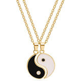 Yinyang Bff - Collar Con Colgante Para Parejas Y Hombres, Ac