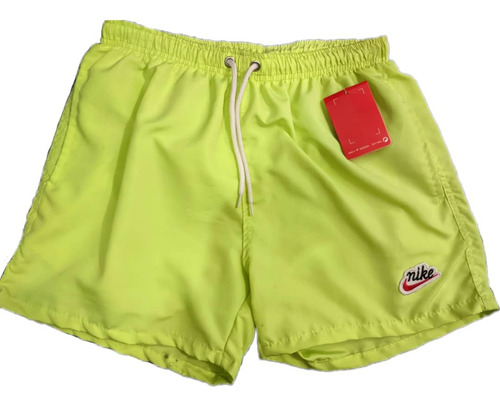 Malla Short Nike Con Red - Talle Xl - Color Verde Limón 