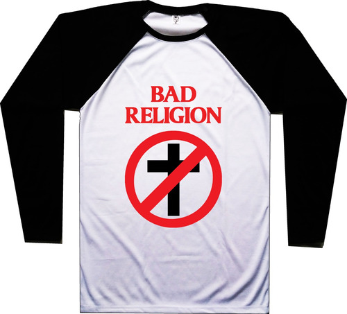 Buzo Bad Religion Rock Raglan Bca Tienda Urbanoz