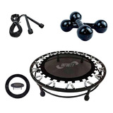 Kit Aeróbico Mini Jump + Corda + Halter 3 Kg + Capa