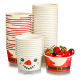 Hotop Paquete De 72 Tazas De Merienda Navideñas De 16 Oz Taz